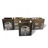 Image 1 : 5 Solex Rechargeable Batteries, Sb1240, 12V4Ah