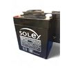 Image 2 : 5 Solex Rechargeable Batteries, Sb1240, 12V4Ah