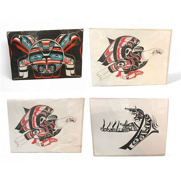 4 Assorted First Nations Prints, Ben  Haustie, Richard Shorty, Etc.…