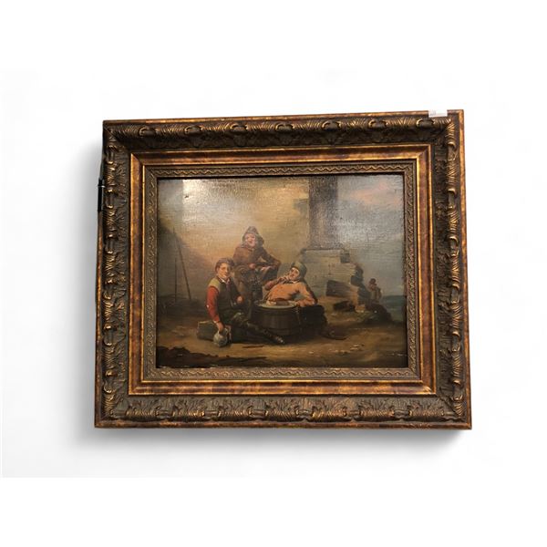 Vintage Framed Oil On Board