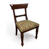 Image 1 : Carved Wood With Cheetah Upholstery Child's Chair