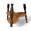 Image 2 : Vintage Carved Wood Parlour Table With Claw And Glass Ball Feet