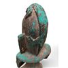 Image 2 : Carved Wood African Statue Of Man Holding Lizard
