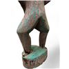 Image 3 : Carved Wood African Statue Of Man Holding Lizard
