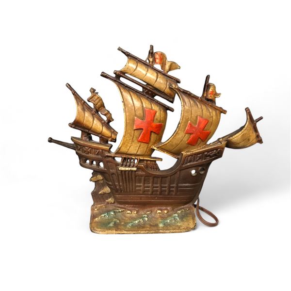 Vintage Cast Metal Ship Light