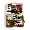 Image 1 : Case Full Of Vintage Hand Tied Fishing Hooks