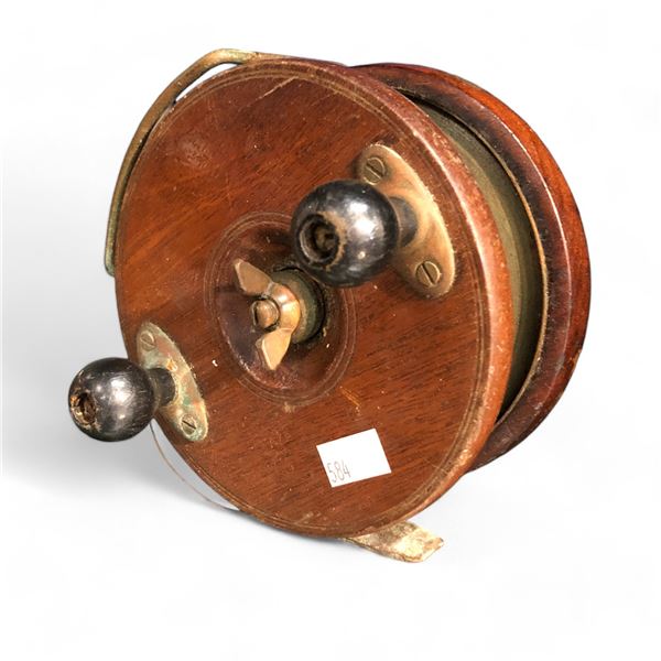 Early Wooden Fishing Reel