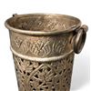 Image 3 : Pierced Brass Leaf Motif Umbrella Holder
