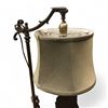 Image 2 : Vintage Brass Bridge Lamp With Shade