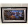 Image 1 : Framed Print "Moonlight Bay" By Kim Norlien #1543/9500