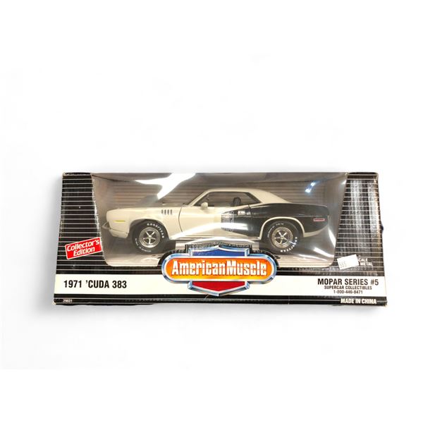 1:18 Die Cast Ertl Collectors Edition American Muscle 1971 Cuda 383 In Box
