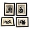 Image 1 : 4 Framed Photographs Of Famous People And Movie Stars, Clint Eastwood, Etc..