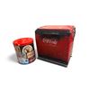 Image 1 : Vintage Coca Cola Cooler With Light In Bottom And Coca Cola Tin