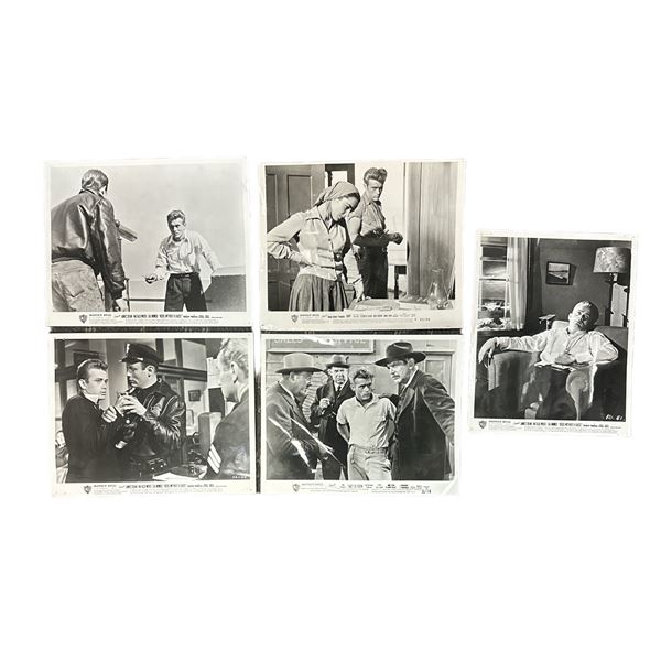 5 Movie Photo Lobby Cards, Rebel Without A Cause, Giant, And East Of Eden