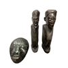 Image 1 : 3 Assorted African Carvings, Figures And Mask