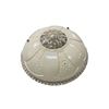 Image 1 : Vintage Frosted Off White Glass Ceiling Light Shade