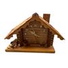 Image 1 : Wooden Log Cabin Clock
