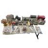 Image 1 : Large Assortment Of Train Diorama Miniatures, Buildings, People, Etc..