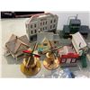 Image 2 : Large Assortment Of Train Diorama Miniatures, Buildings, People, Etc..