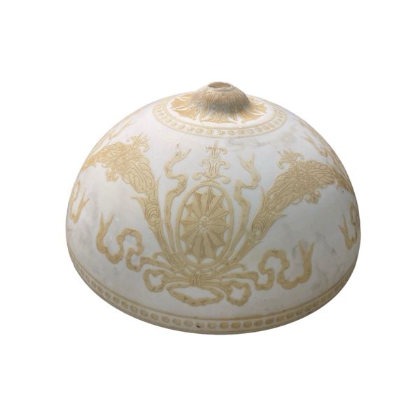 Vintage White Glass Ceiling Shade