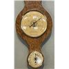 Image 2 : Wooden Baromaster Barometer Thermometer