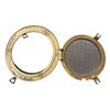 Image 2 : Vintage Brass Porthole Mirror