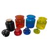 Image 2 : 4 Colored Glass Containers