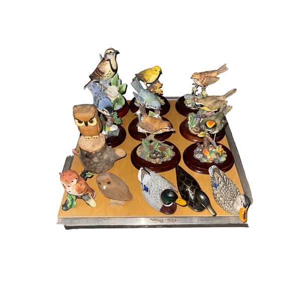 Large Assortment Of Collectible Miniature Bird Figurines