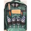 Image 2 : Brand New Picnic Back Pack, Full Of Picnic Supplies