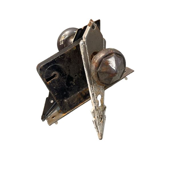 Art Deco Set Of Door Knobs And Lock By Peterborg