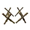 Image 1 : Pair Of Brass Fire Place Tool Rests