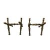 Image 2 : Pair Of Brass Fire Place Tool Rests