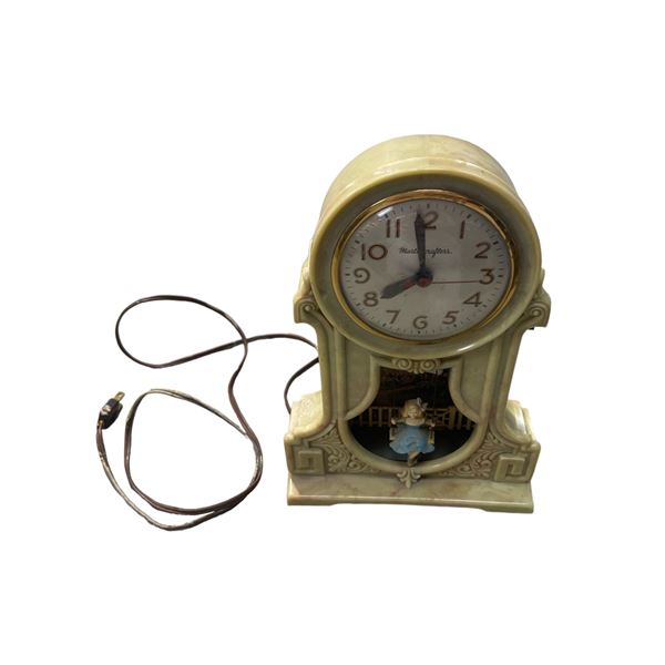 Vintage Swing Girl Mastercrafters Electronic Mantle Clock