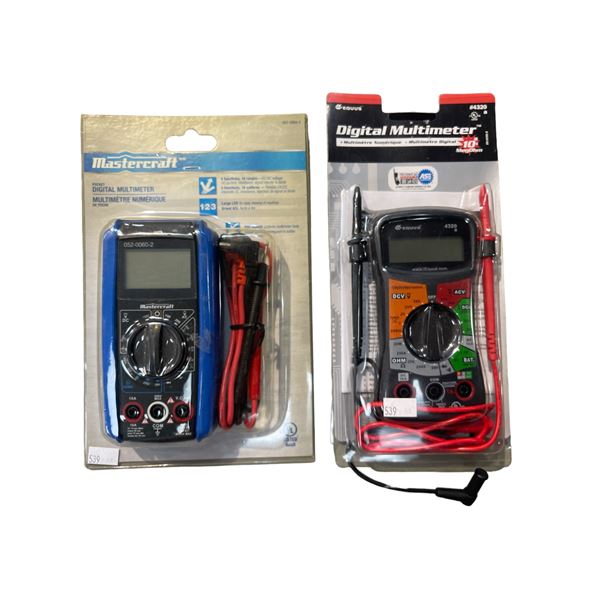 2 Digital Multimeters In Original Blisters