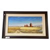 Image 1 : Framed Painting On Canvas Prairie Scene By Dan Reid
