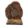 Image 1 : Agate Slice Clock With Baby Raccoon