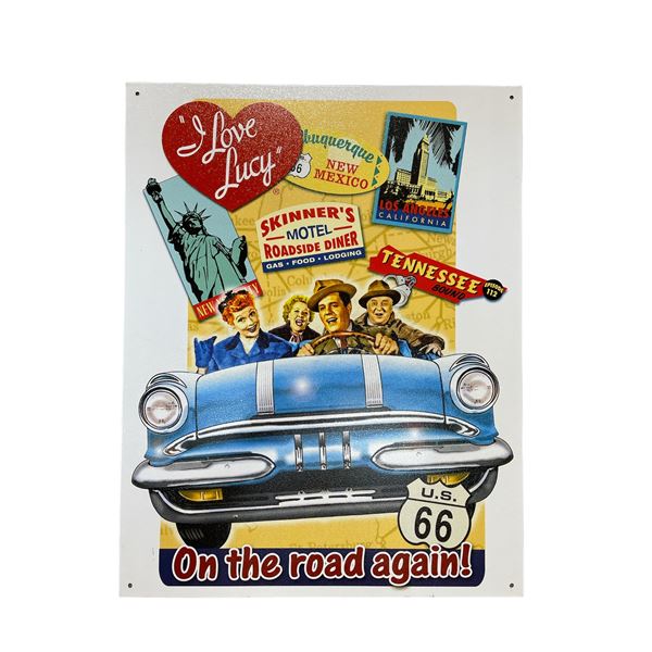 I Love Lucy Metal Sign