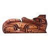 Image 1 : Hand Carved First Nations Wolf Plaque