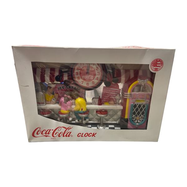 Coca Cola Horloge Ice Cream Parlor Clock In Original Box