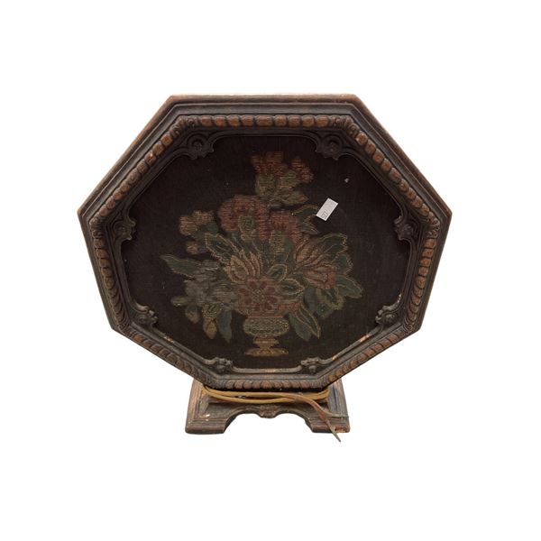 Antique Rca Tapestry Hexagon Radio Speaker