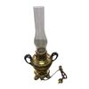 Image 1 : The Rodheste Brass Embossed Handled Oil Lamp