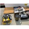 Image 3 : Box Of Assorted Collectibles, Radios, Alarm Clocks, Ear Muffs, Books, Etc..