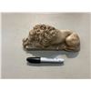 Image 2 : Vintage Carved Stone Lion With Fleur De Lis Pattern On Bottom