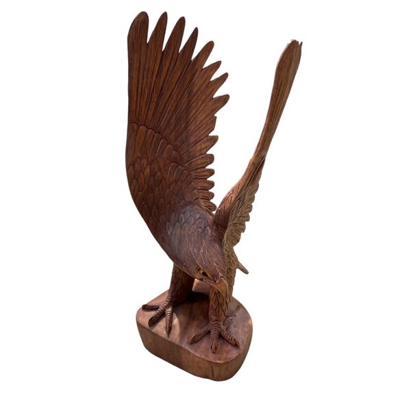 Hand Carved Wooden Eagle