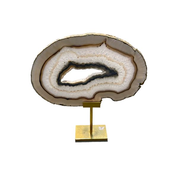 Geode Slice On Stand