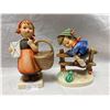 Image 1 : 2 Vintage Hummel Figurines, Retreat To Safety And Young Girl