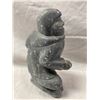 Image 2 : Carved Soapstone Eskimo Signed On Bottom