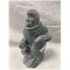 Image 3 : Carved Soapstone Eskimo Signed On Bottom