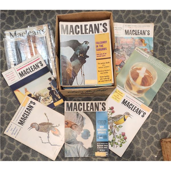 Box Full Of Vintage McLeans Magazines