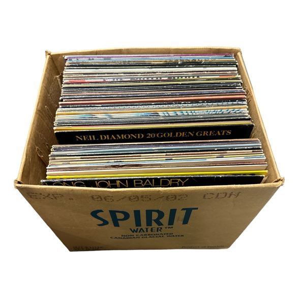 Box Of Assorted Records, Neil Diamond, Prism, Etc.…